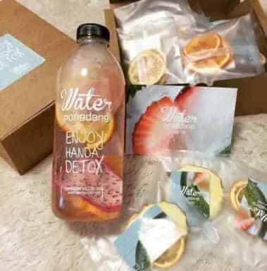 BÌNH NƯỚC DETOX Water PongDang 1L + TÚI ĐỰNG - Bình nước detox 1000ml, bình nước thể thao, bình nước nhựa trong suốt 1 lít có túi dây rút đẹp kèm theo