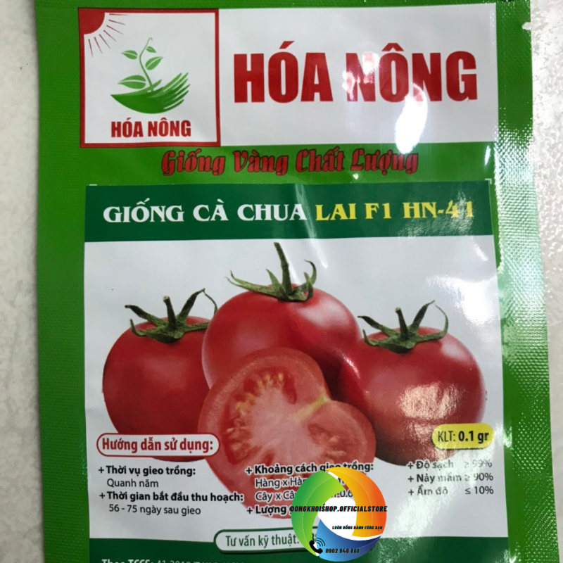 0.1 gam hạt giống cà chua F1 Hiệu Hóa Nông dễ trồng ai cũng trồng được rất tốt cho sức khỏe