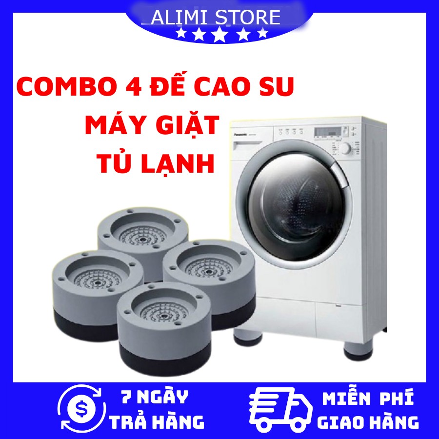 Combo 4 chân đế chống rung lắc máy giặt, chân đỡ đa năng dùng cho mọi loại máy giặt , chân kê máy giặt chống rung