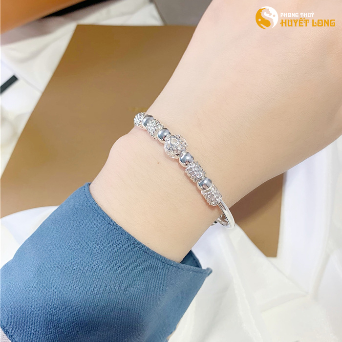 Lắc Tay Bạc Nữ s925 Kiểu Hàn Quốc Hot Nhất, Lắc Bạc Nữ, Lắc Tay Nữ Cao Cấp, Vòng Đeo Tay Bạc