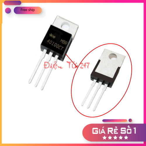 Diode xung schottky mbr40100ct 40a 100v to-220