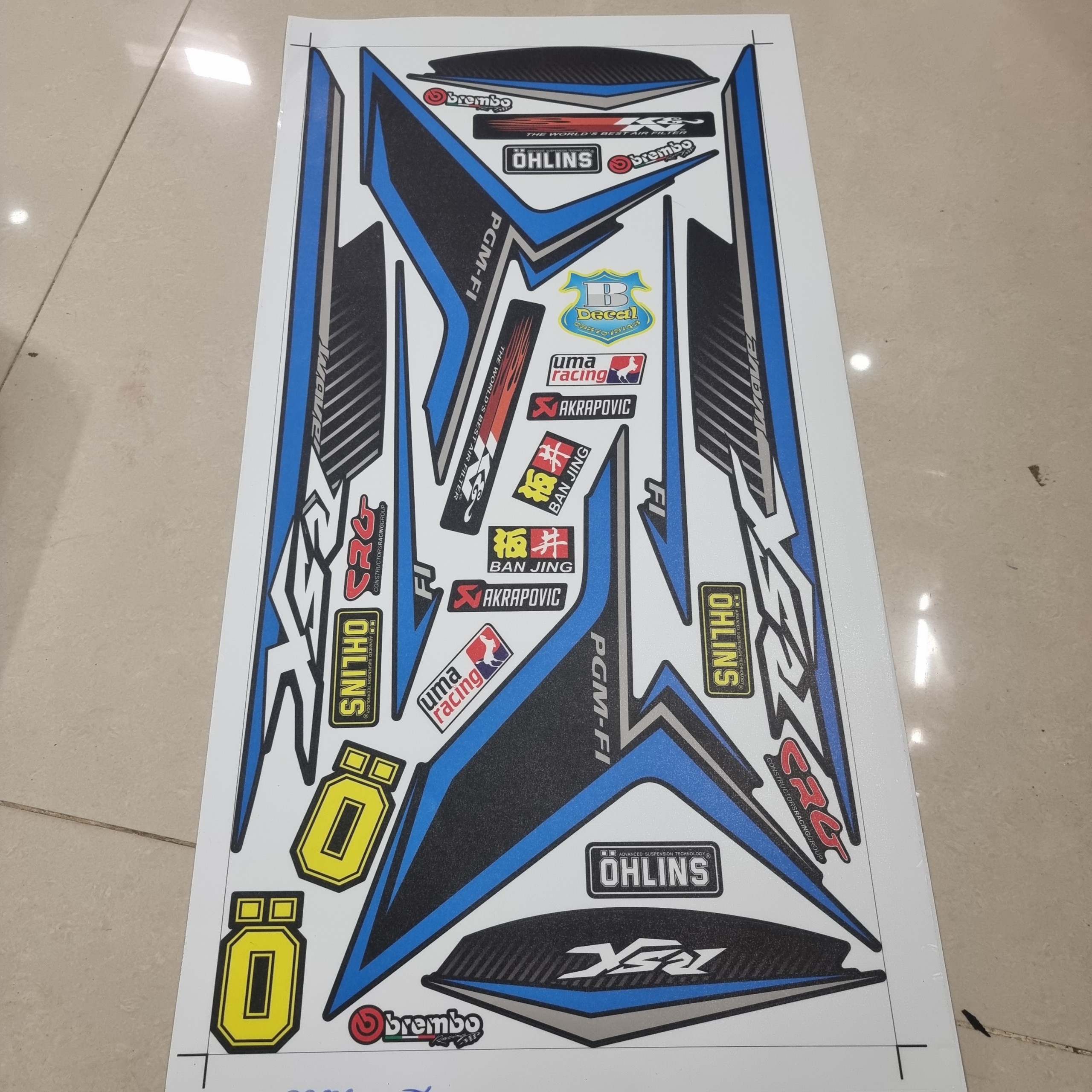 Tem xe wave rsx 2014 giống zin tặng logo