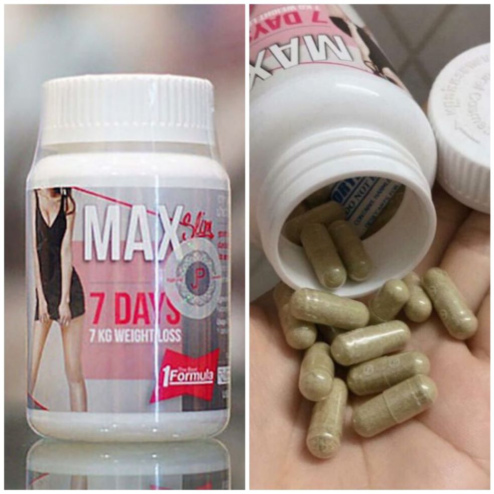 Viên uốmg giảm cân Max Slim 7 Days Thái Lan 30 viên