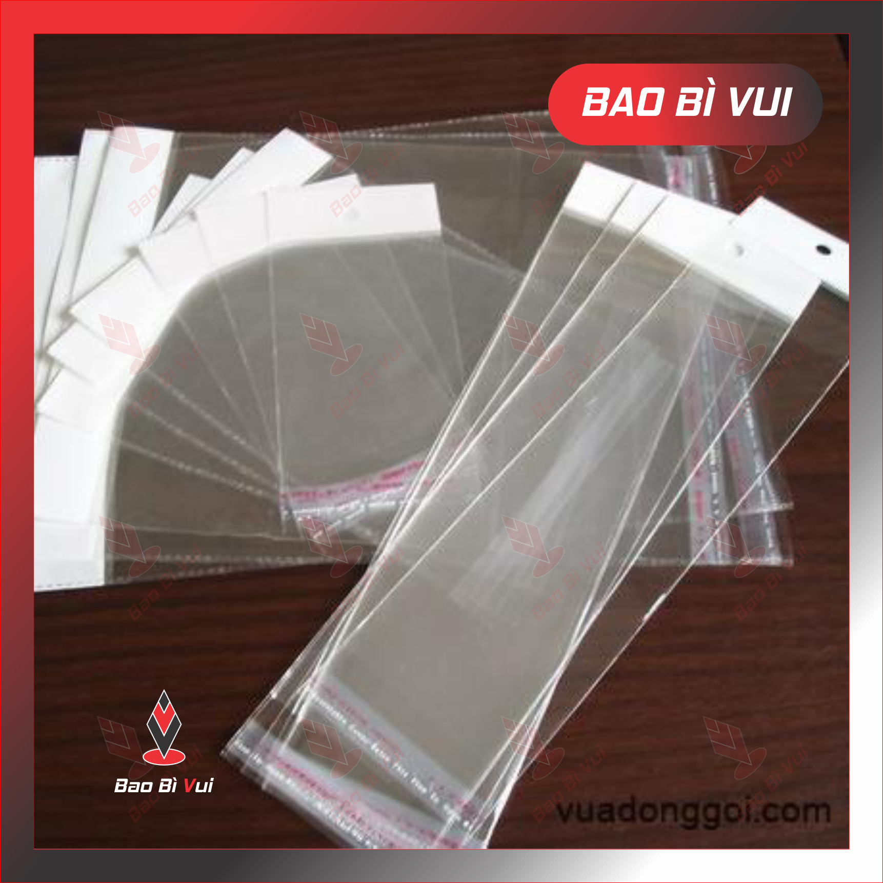 Túi opp dán miệng có lỗ treo màng ngọc - 0904450899