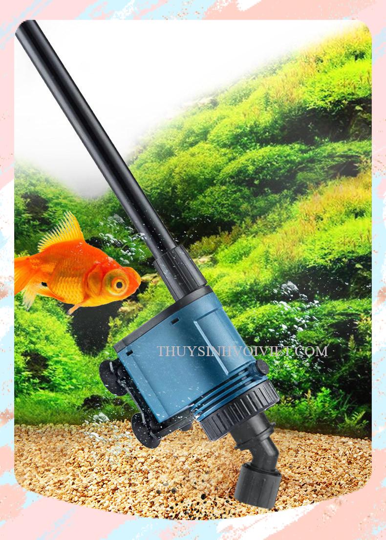 Máy hút vệ sinh hồ cá siêu sạch tích hợp đầu bơm sobo bo-028