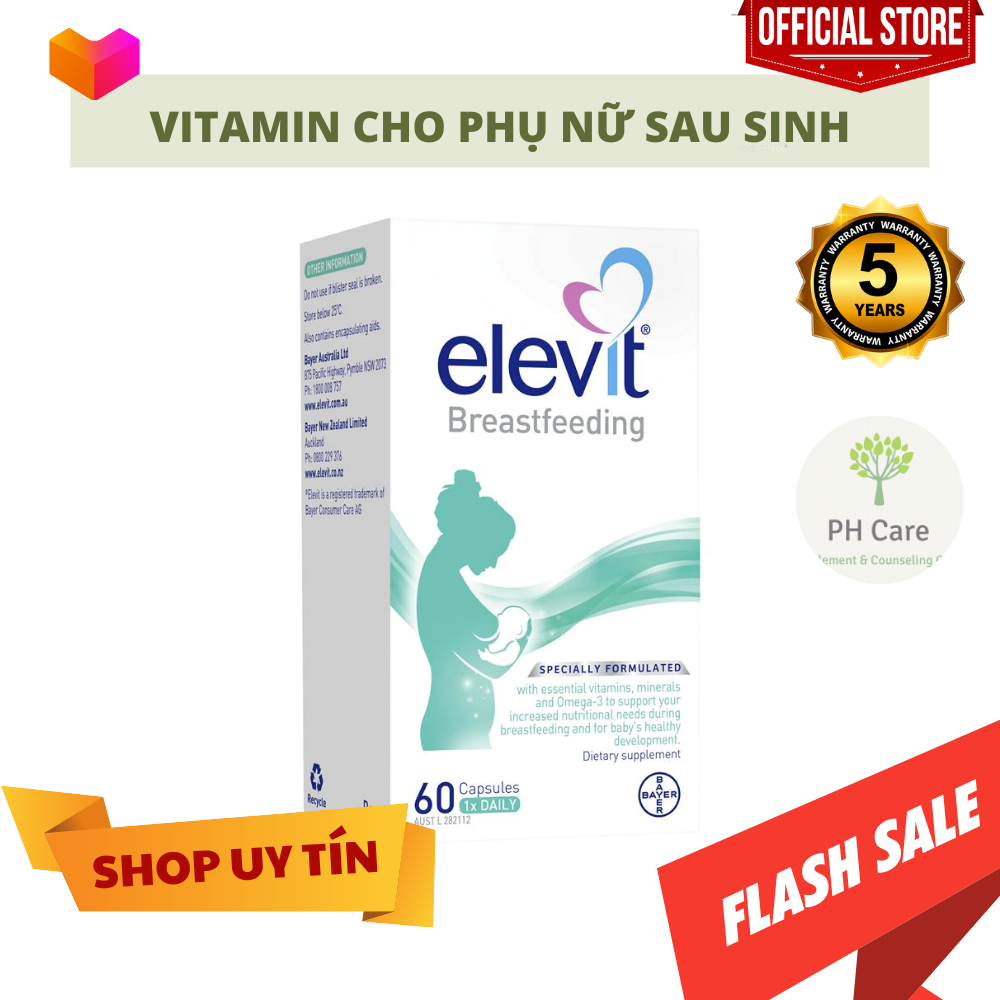 Elevit Breastfeeding bổ sung Vitamin cho phụ nữ sau khi sinh