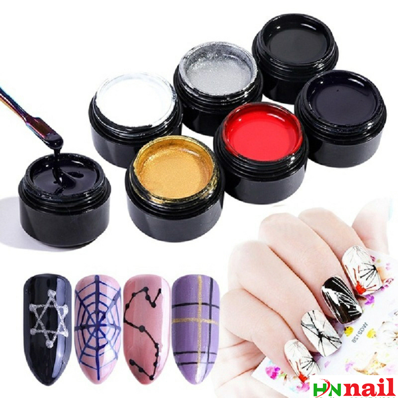 Hộp gel nhện trang trí chăm sóc móng theo phong cách Hàn Quốc Nailart
