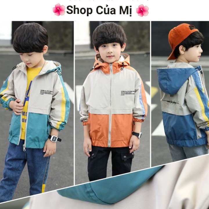 [ FREESHIP ] Áo Khoác Dù chống nắng2 lớp Phối Màu cực Sành Điệu Cho Bé Trai và Bé Gái từ 14kg - 40kg Q0240