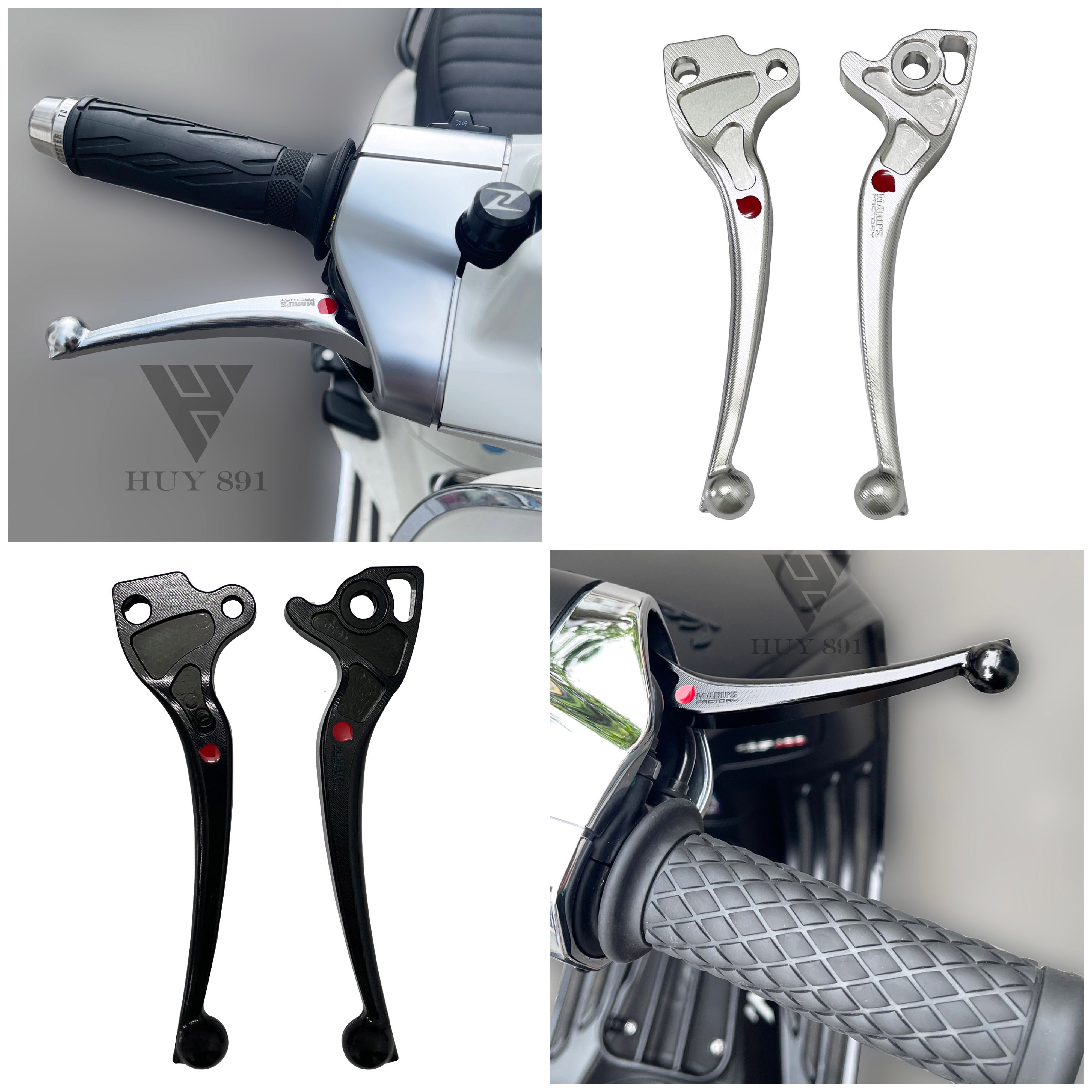 Cặp tay thắng Maru dành cho xe Vespa Sprint Primavera LX S