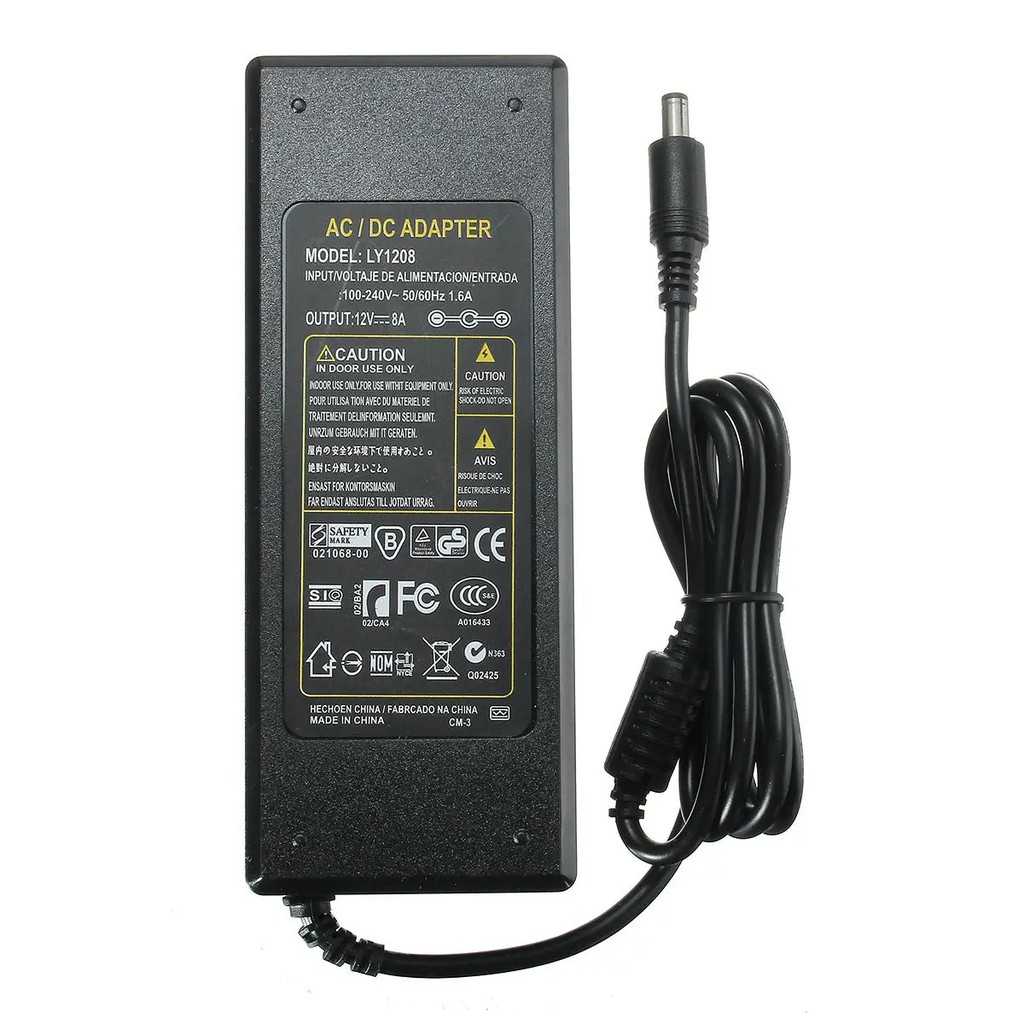 Nguồn 12v 8a jack dc 5.5mm x 2.5mm