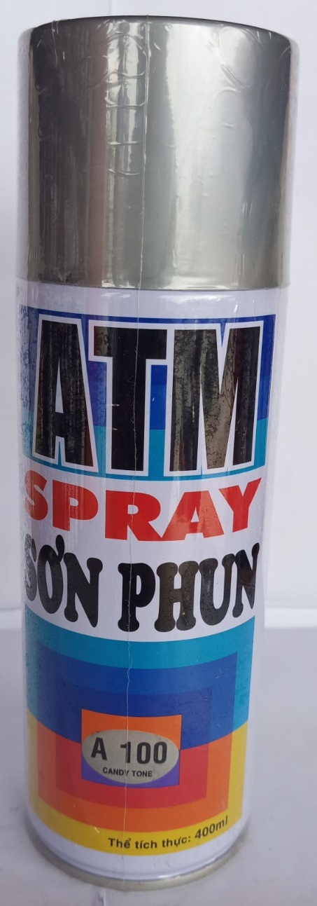 Sơn Phun ATM 400ML Nhũ Bạc (Candy Tone) (A100)