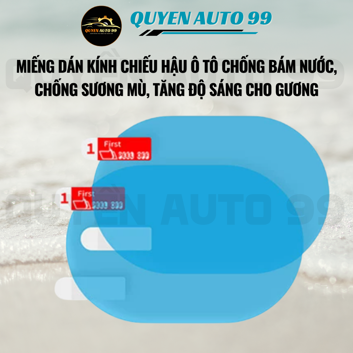 Car Rearview Mirror Stickers Are Water-Resistant, Anti-Fog, and Increase the Brightness of the Mirror. Giá 40,000 Đồng*Miễn phí vận chuyển