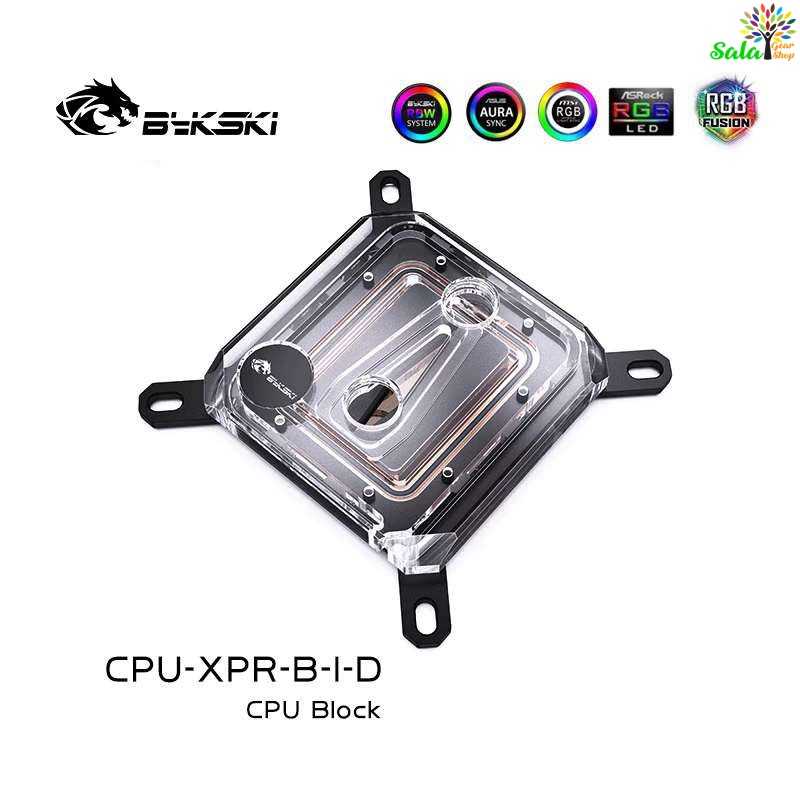 Block CPU Intel - AMD Bykski LED ARGB Tản nhiệt nước custom