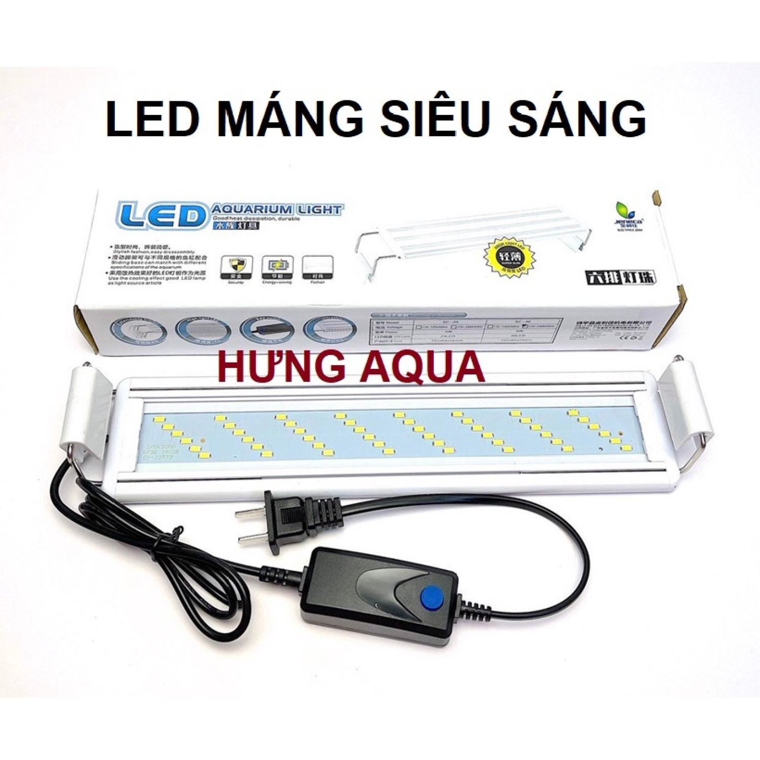 Đèn led Thủy sinh - đèn LED Thủy sinh bể cá mini, led siêu sáng cho hồ cá thủy sinh cho bể từ 20-70cm
