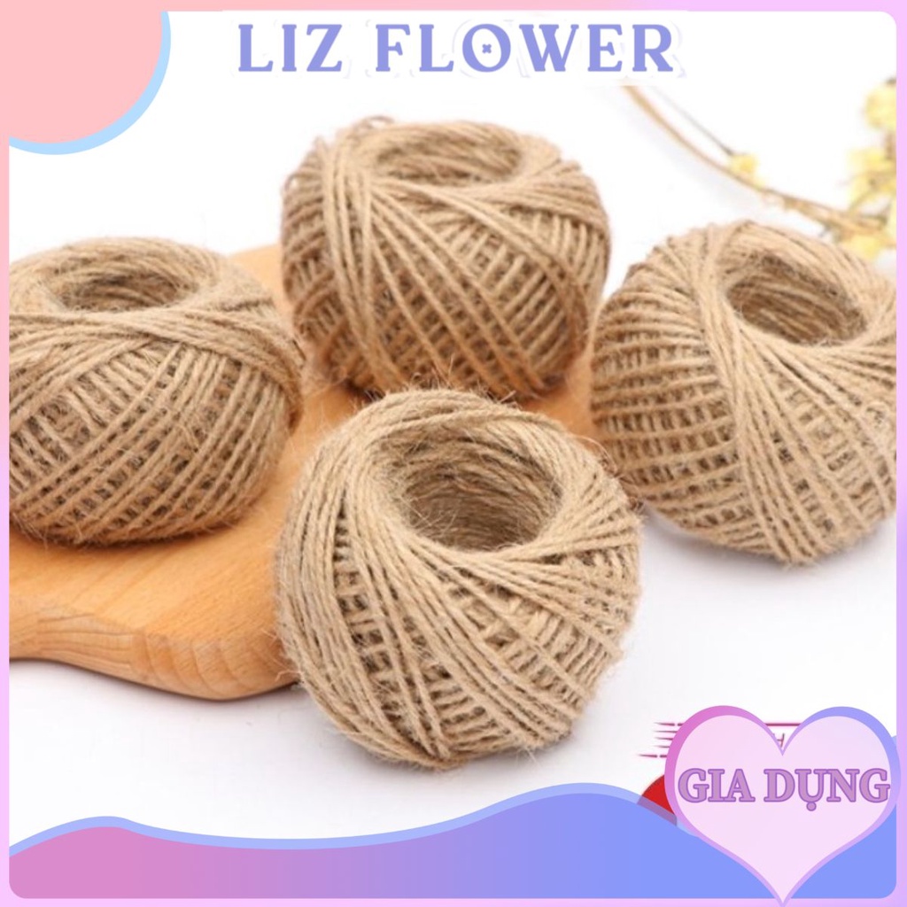 Cuộn 30 mét dây thừng - dây cói dừa trang trí handmade, decor treo tranh ảnh, quấn lọ hoa, gói quà, đồ lưu niệm