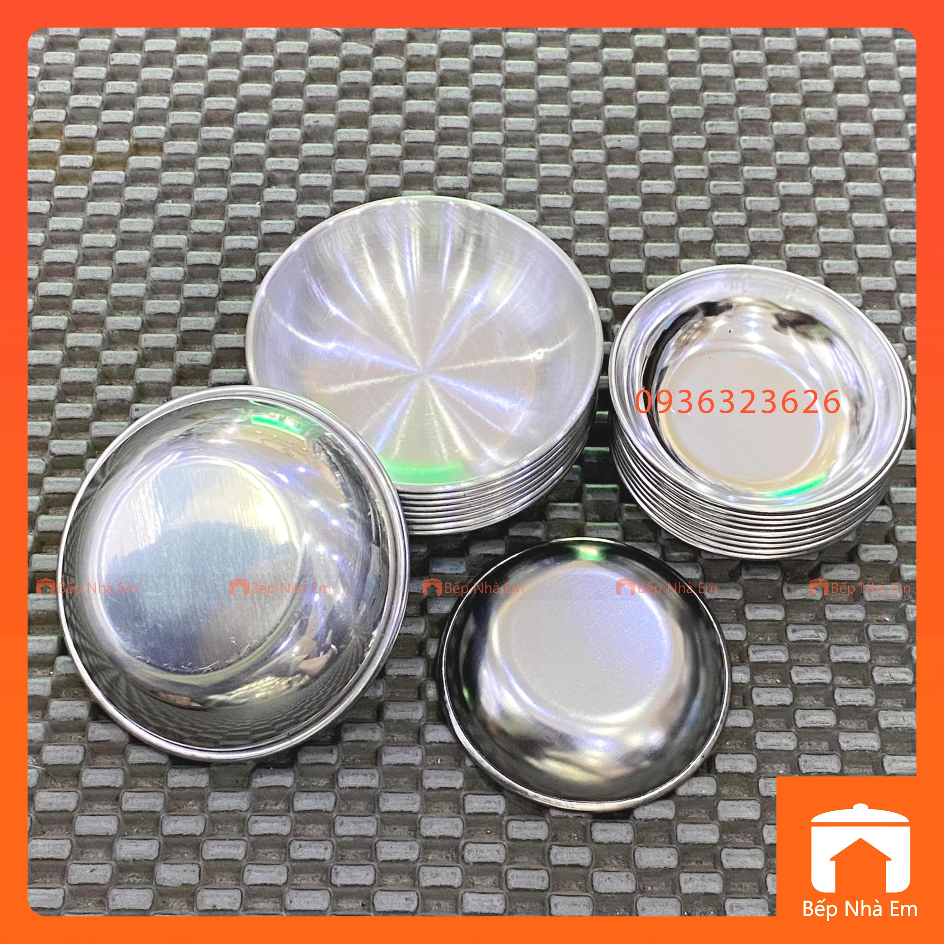 Set 20 chén inox cao cấp không gỉ, - hàng việt nam sản xuất