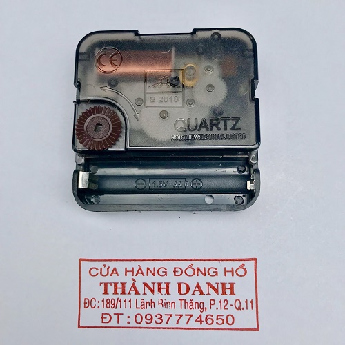 Máy đồng hồ treo tường kim trôi loại tốt s-2018 trục 13mm có kèm kim