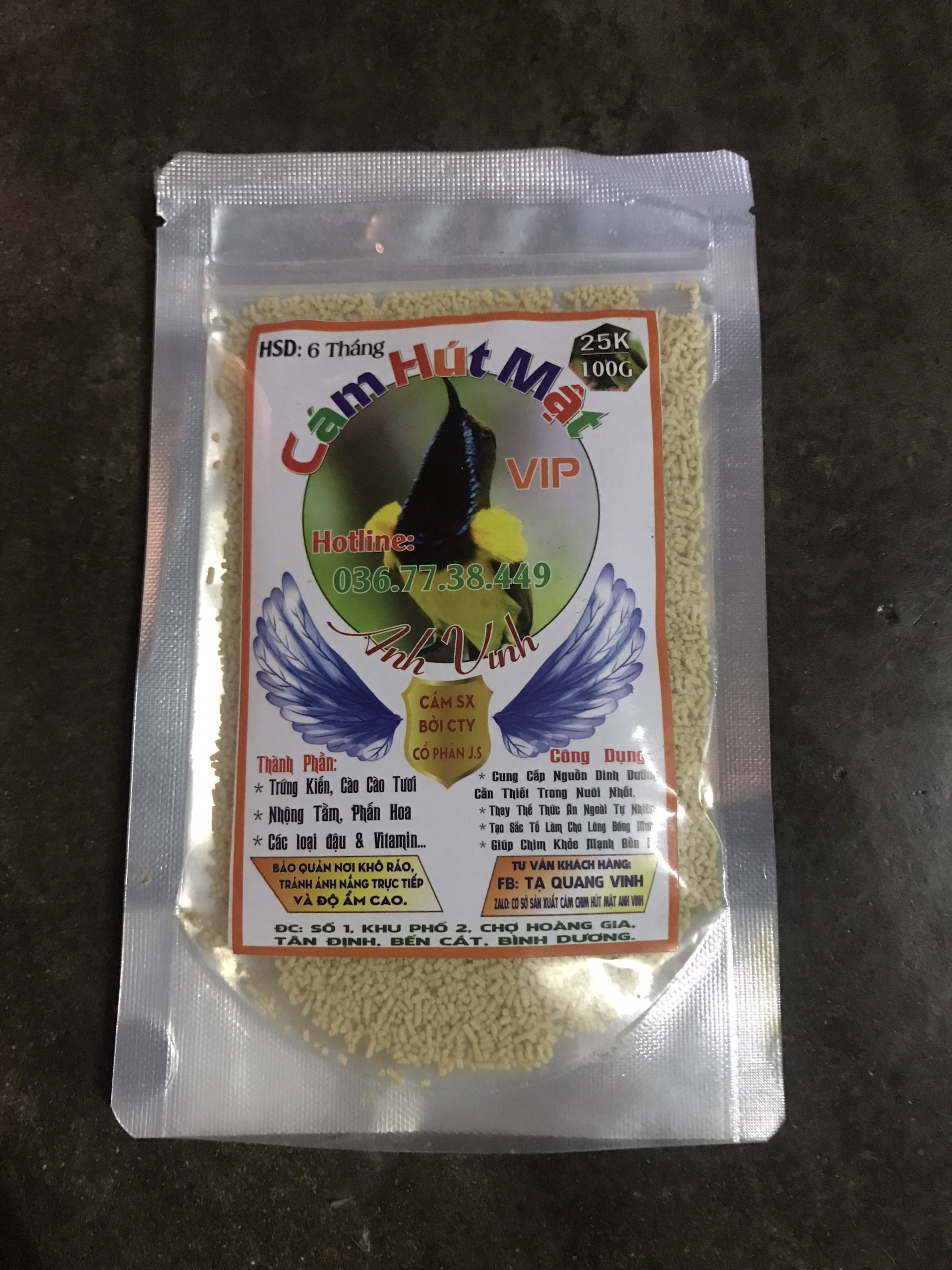 Cám Hút Mật Anh Vinh Combo 2 Gói