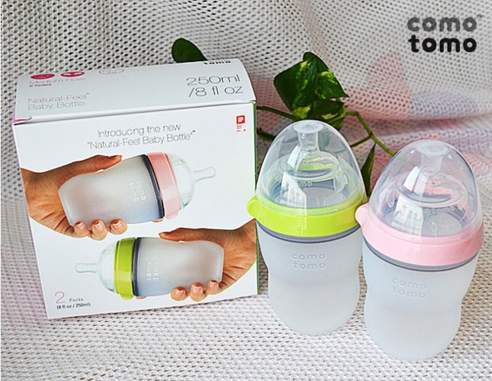 [HCM]BÌNH SỮA TRẺ EM CHỐNG NÓNG COMOTiOMO CHÍNH HÃNG 250ML