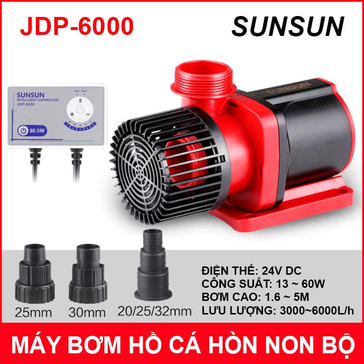 Máy bơm nước chìm 24v 60w 6000l sunsun jdp-6000 kèm nguồn và điều khiển