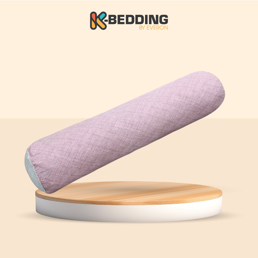 Vỏ gối ôm kbedding by everon kmtp 109, màu hồng, kích thước 80*100
