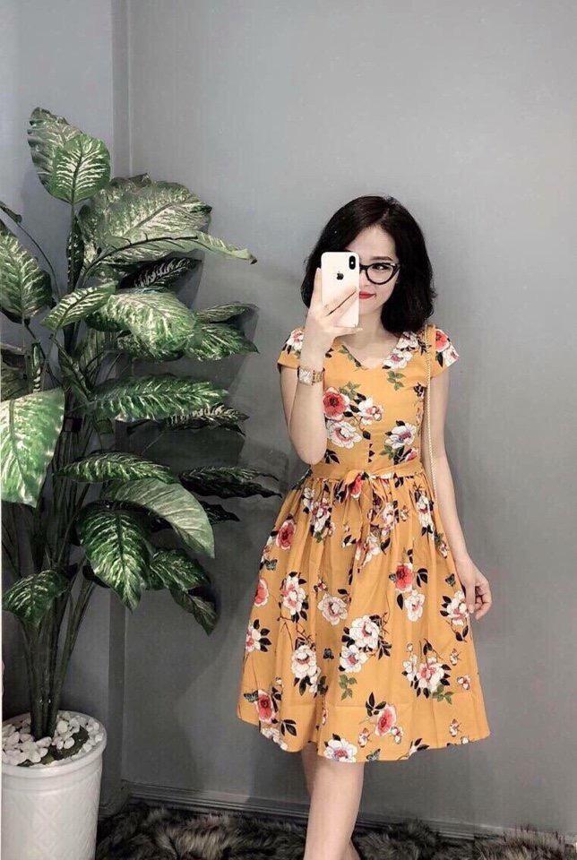 Đầm von hoa cực xinh