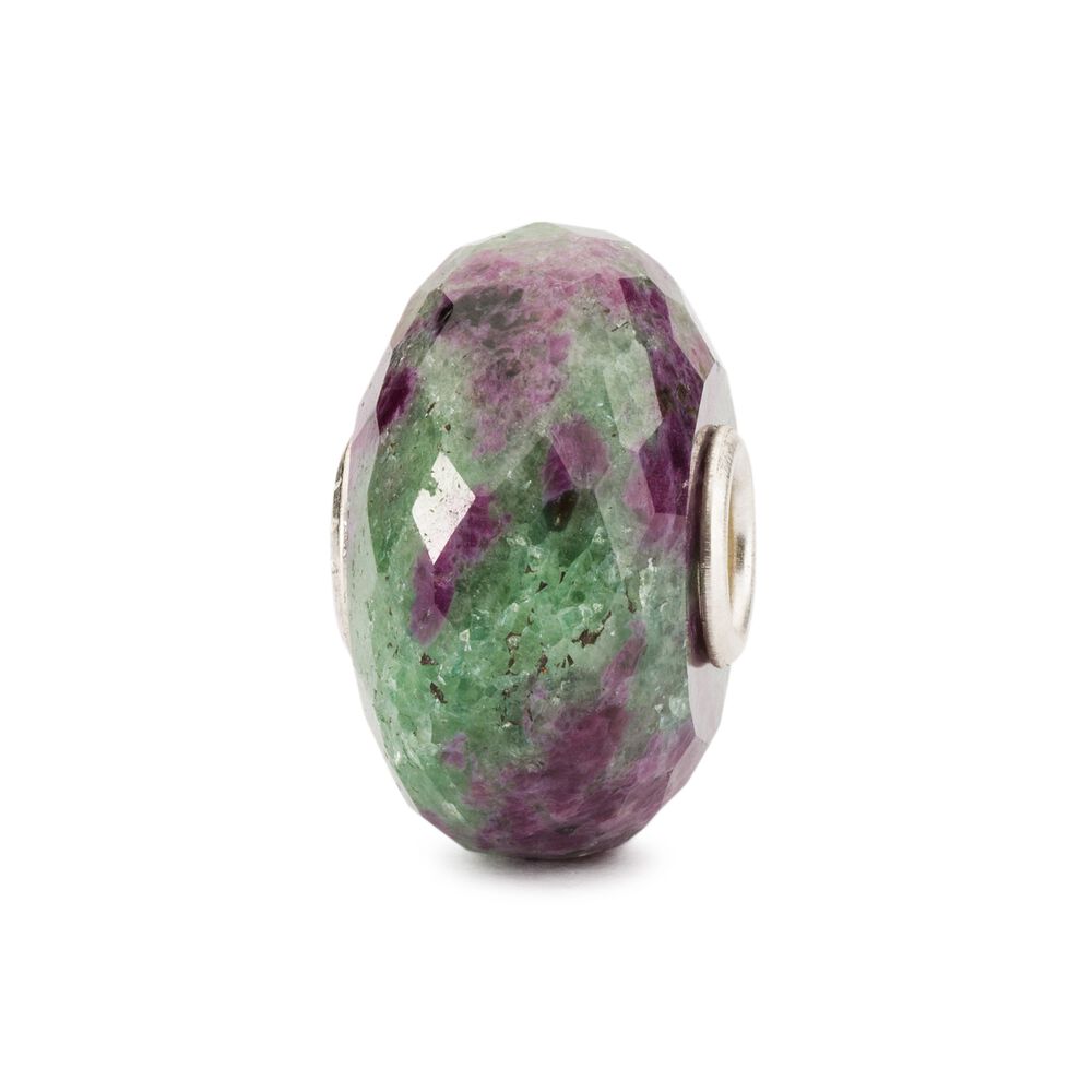Trollbeads đá quý tự nhiên ruby zoisite bead