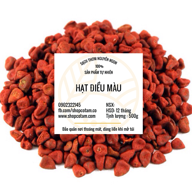 Hạt điều màu 100g
