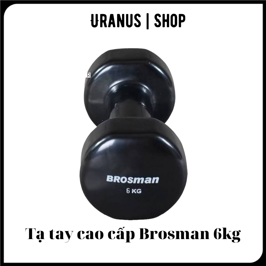 Tạ tay Brosman 6kg, tạ sắt 6kg cao cấp nhập khẩu