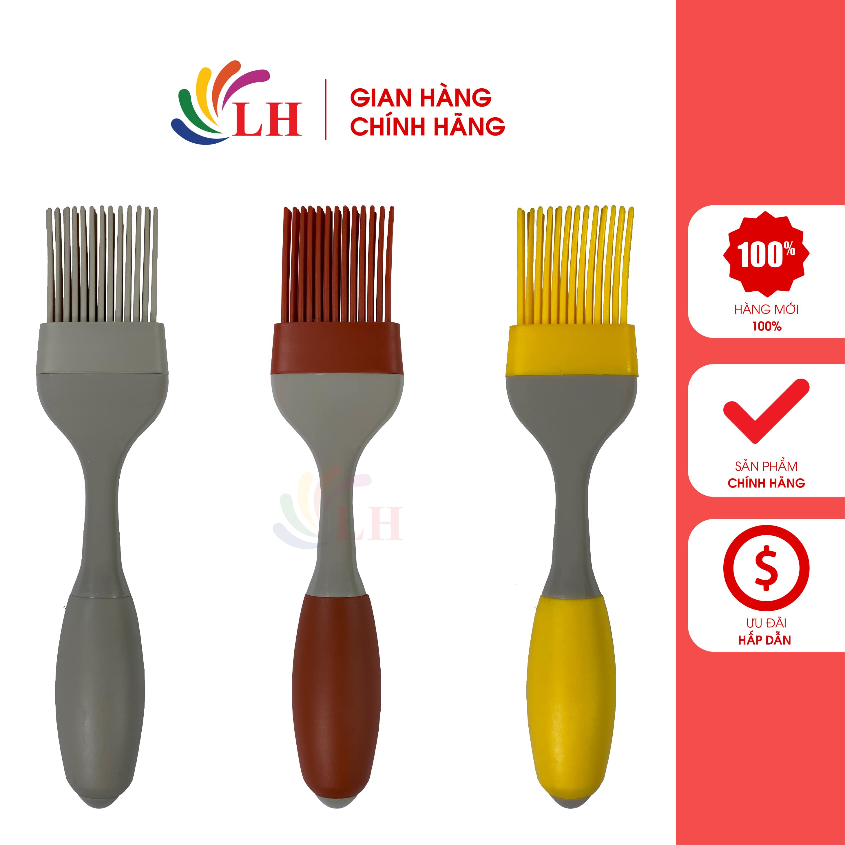 Cọ quét dầu Silicone Lock&Lock LOL126 - Hàng chính hãng - Thiết kế nhỏ gọn, chất liệu silicone, sử dụng cho nhiều mục đích nấu ăn