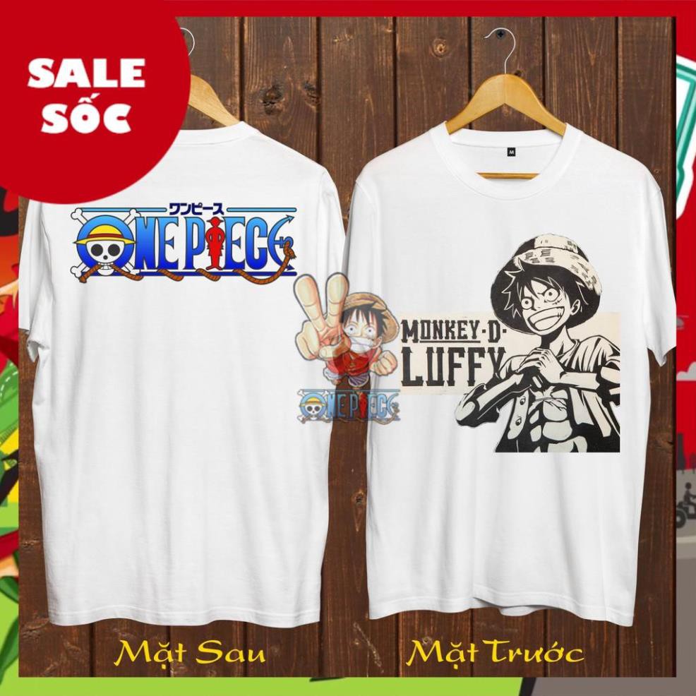 Hot- 🔥 áo one piece - monkey d. luffy 2 mặt phong cách dễ thương cá tính