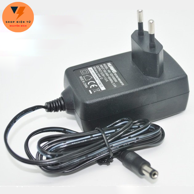 Nguồn 12V 1A Chân to cho nhiều loại thiết bị - Màu Đen