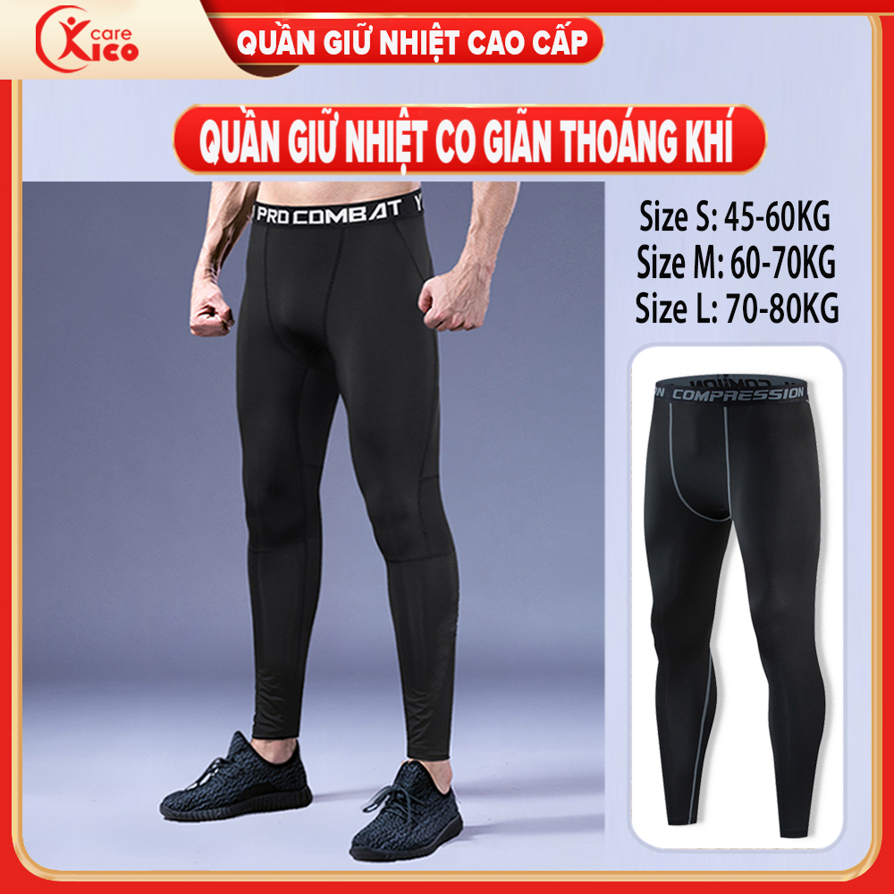 Quần giữ nhiệt nam, quần combat pro cao cấp kicocare