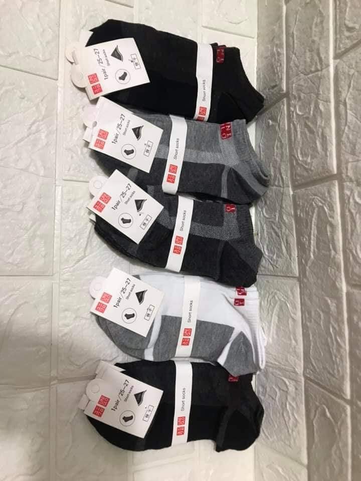 Set 5 đôi Tất uni nam ngắn cổ, cao cổ