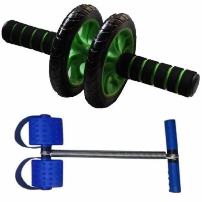 Con lăn tập cơ bụng kèm thảm - Dụng cụ tập gym thể dục thể thao - Máy tập cơ bụng 2 bánh xe xanh lá - con lăn tập bụng - dụng cụ tập bụng - con lăn 2 bánh - bài tập bụng với con lăn