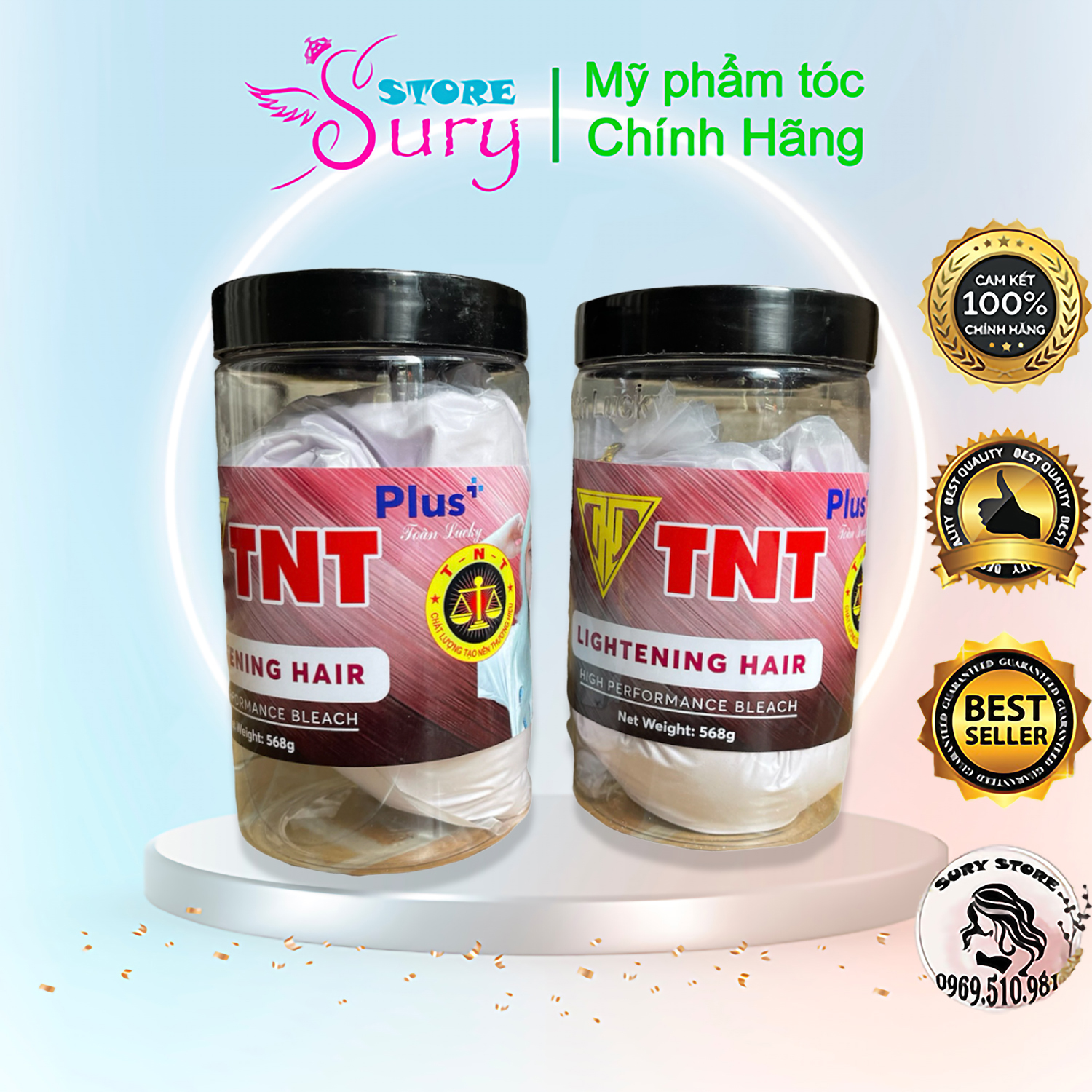 Bột Tẩy Tóc TNT 568gr, lên tông nhanh, không rát da đầu Sury_store