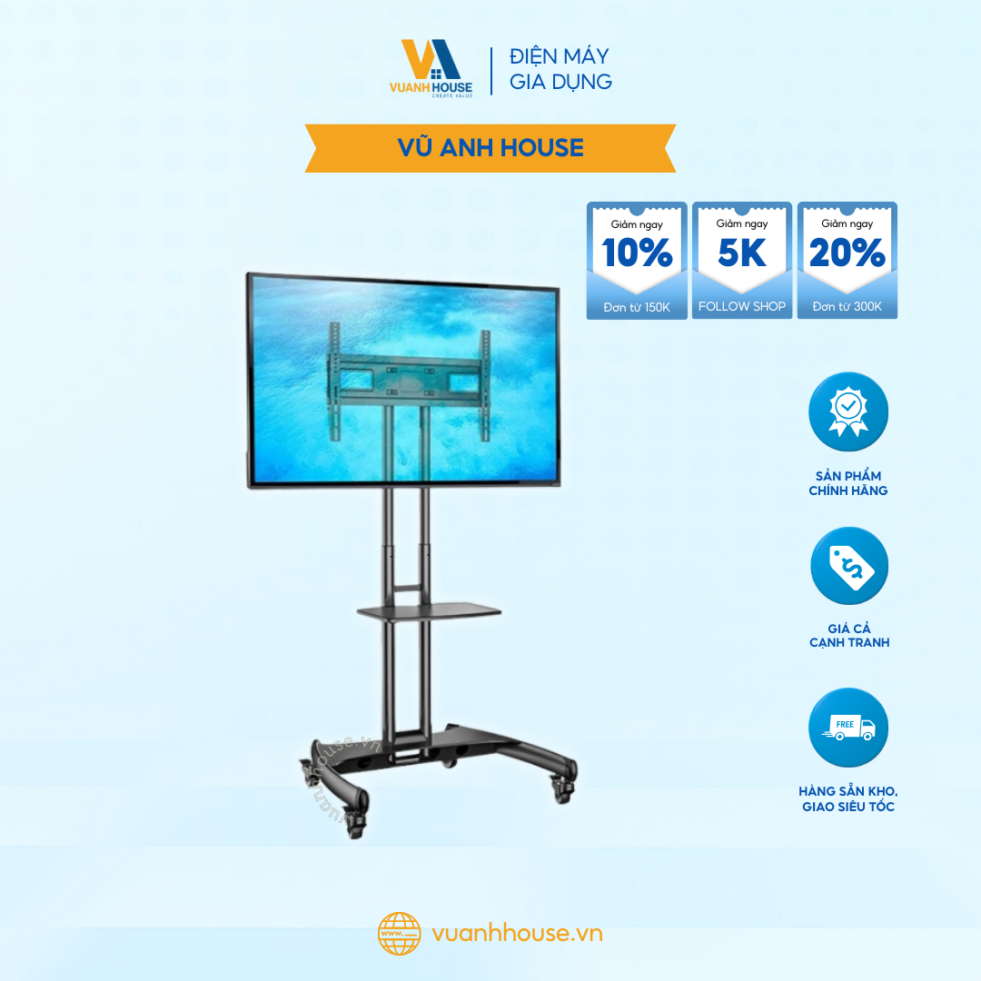Khung treo di động ava1500 tiện lợi cho việc trình chiếu tivi