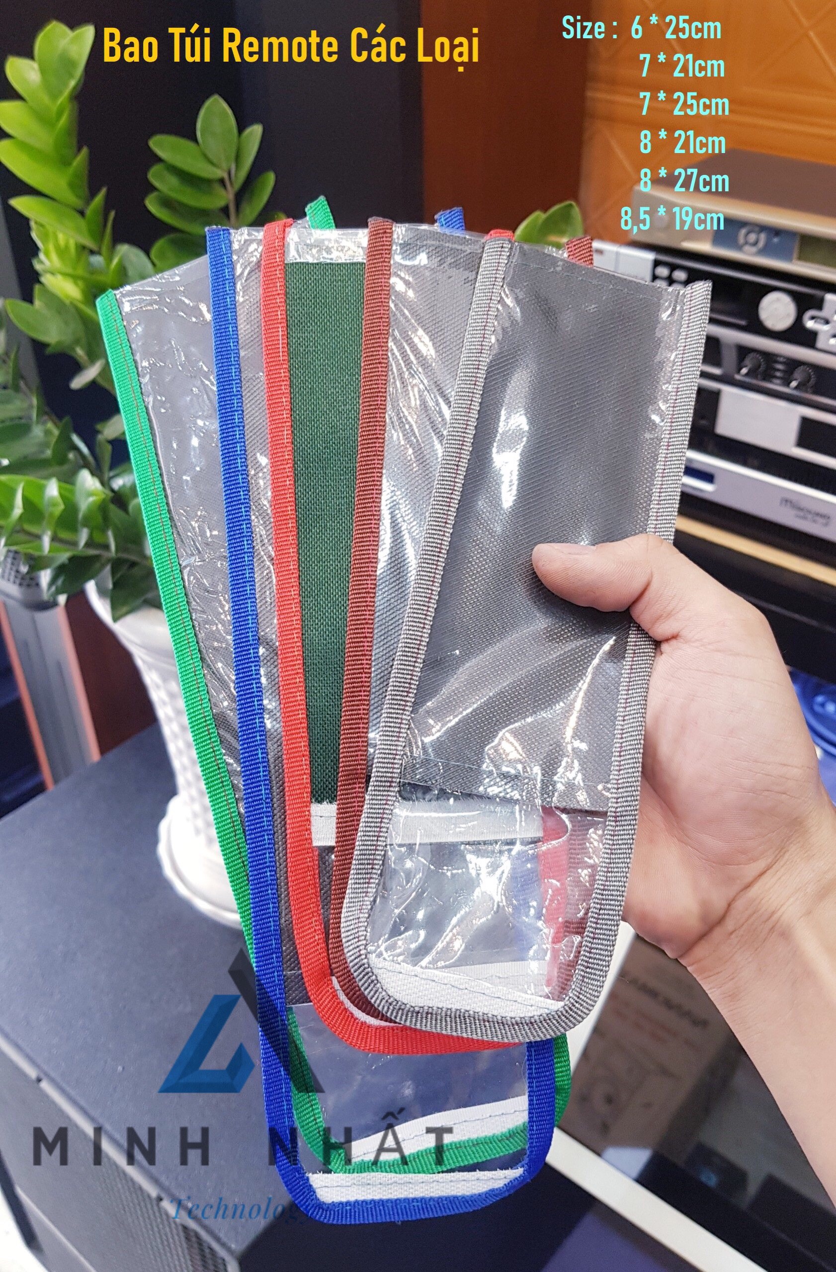 Bao/túi bọc remote tv, remote đầu dvd, remote máy lạnh chống bụi, chống nước,bao remote tv sony, samsung, tcl, panasonic, caper, .....- giao màu ngẫu nhiênn