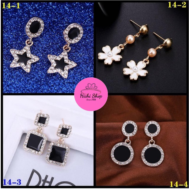[Set 4] Hoa Tai Thời Trang, Phụ Kiện Hoa Tai, Bông Tai Nữ, Khuyên Tai Dài Siêu Xinh Siêu Đẹp Giá Rẻ