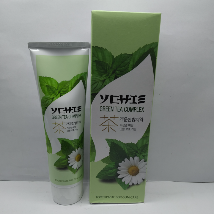 KEM ĐÁNH RĂNG YCHIE THẢO MỘC TRÀ XANH HOA CÚC - TUÝP 120G