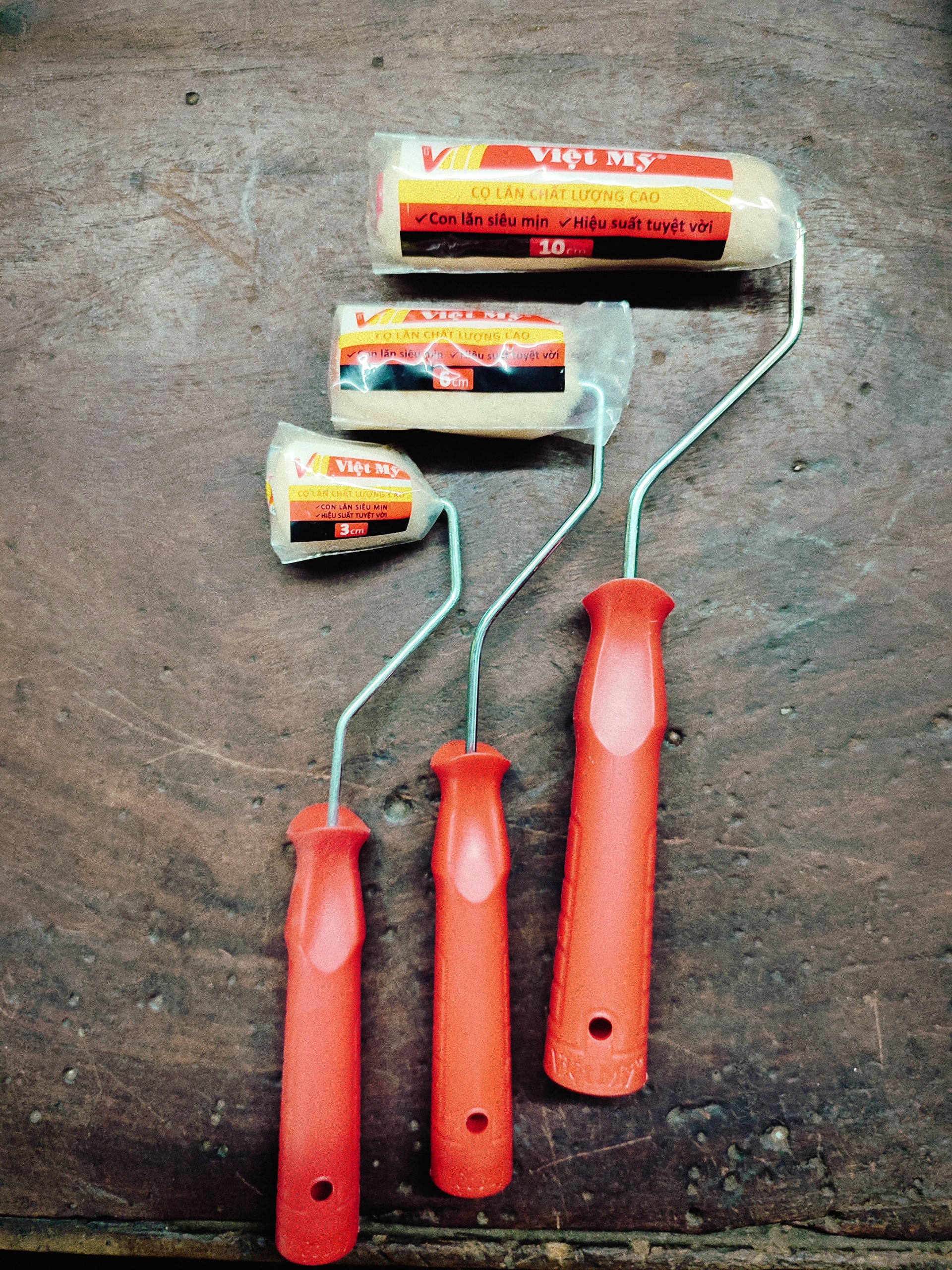 Cọ lăn sơn việt mỹ 3cm - 10cm