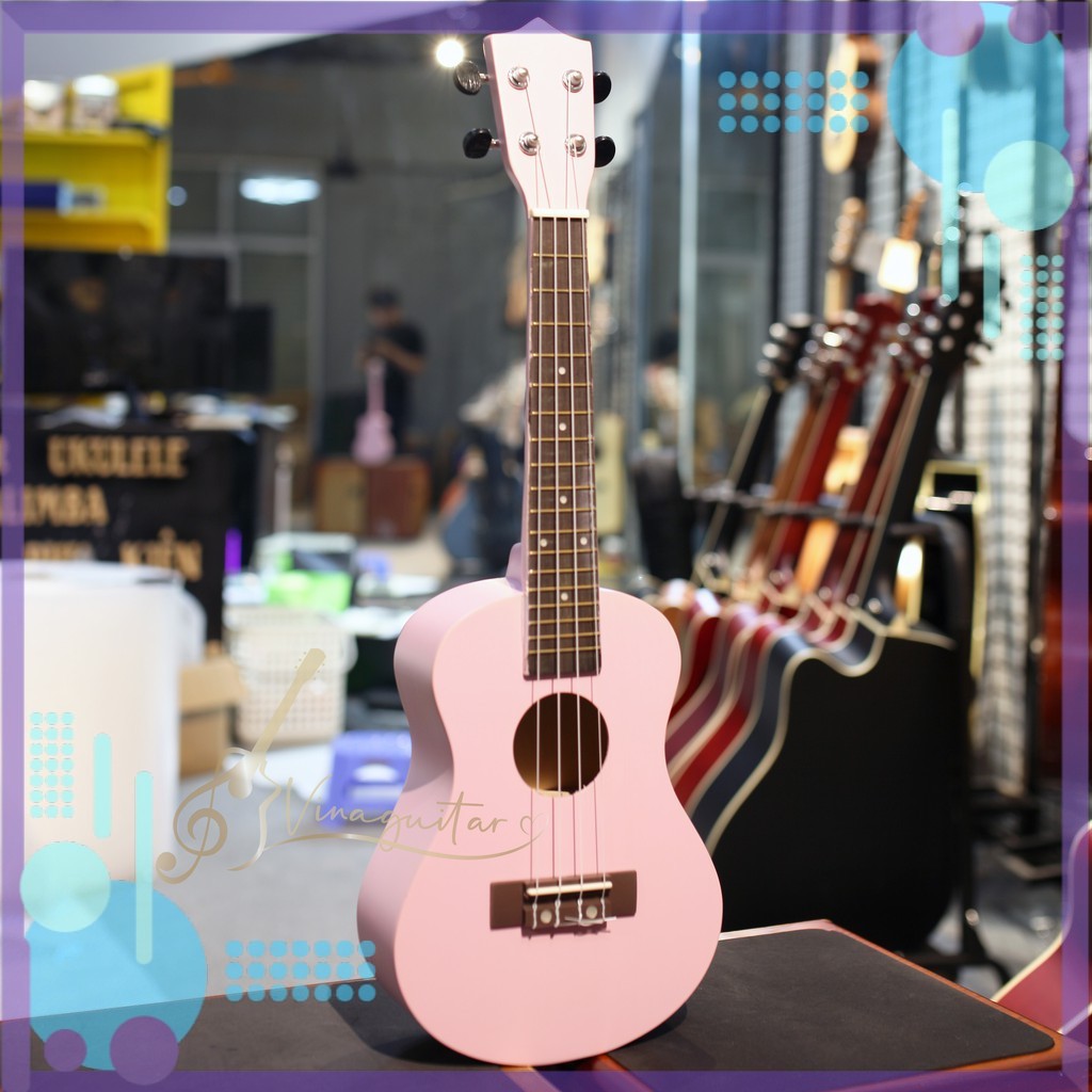 Đàn Ukulele Concert Gỗ Sơn Màu - Phân phối chính hãng tại nhaccu3so