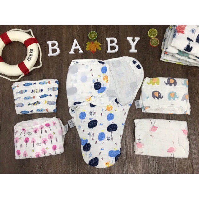 [Ảnh Thật] Ủ Kén Sơ Sinh Xô Aden And Anais Cho Bé