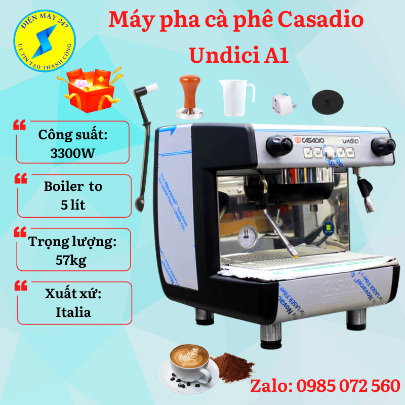 Máy pha cà phê Casadio Undici A1 Group - Chuyên nghiệp - Mới 100%