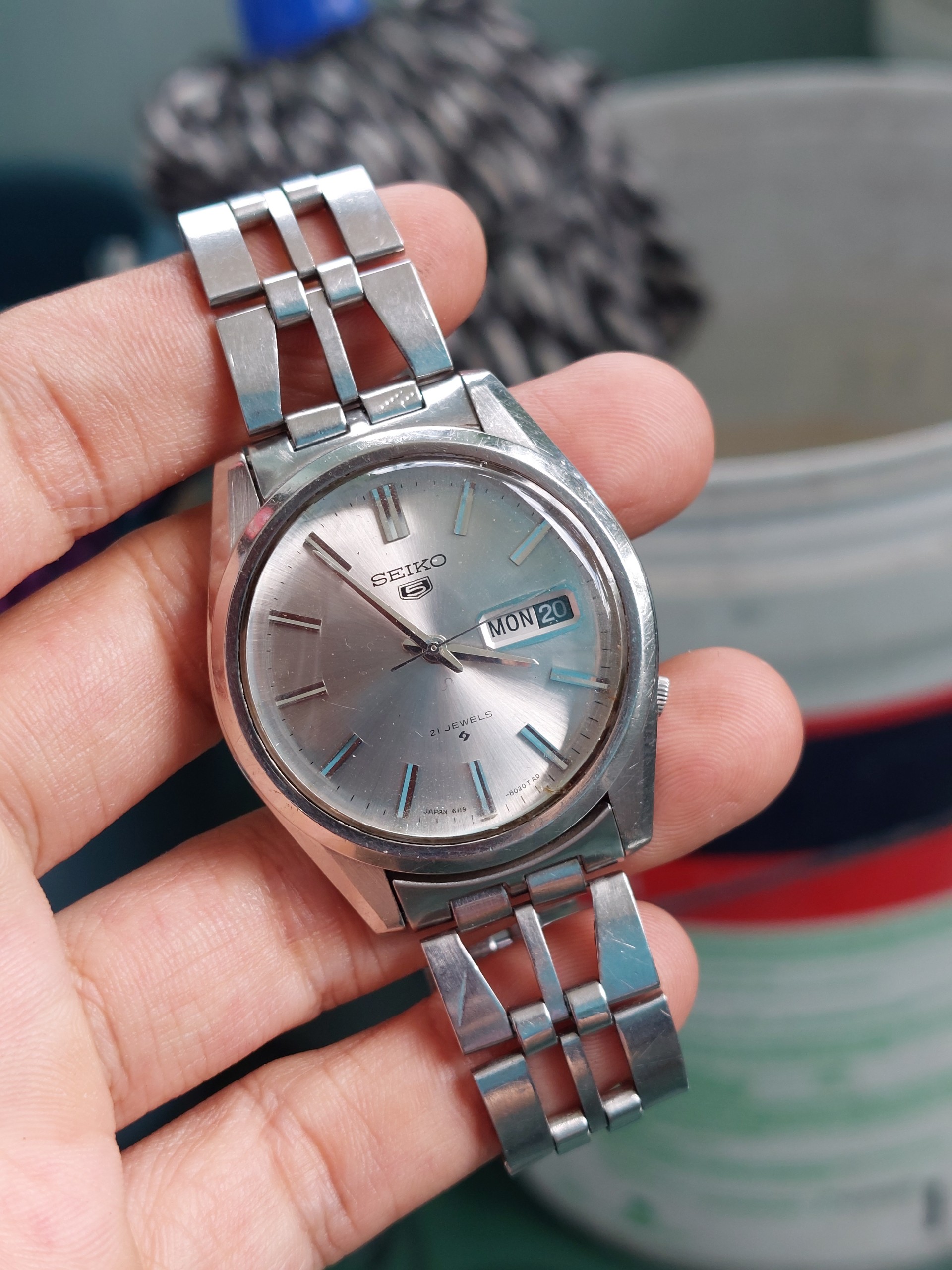 Đồng hồ xưa nam Seiko 5 tự động hàng Si