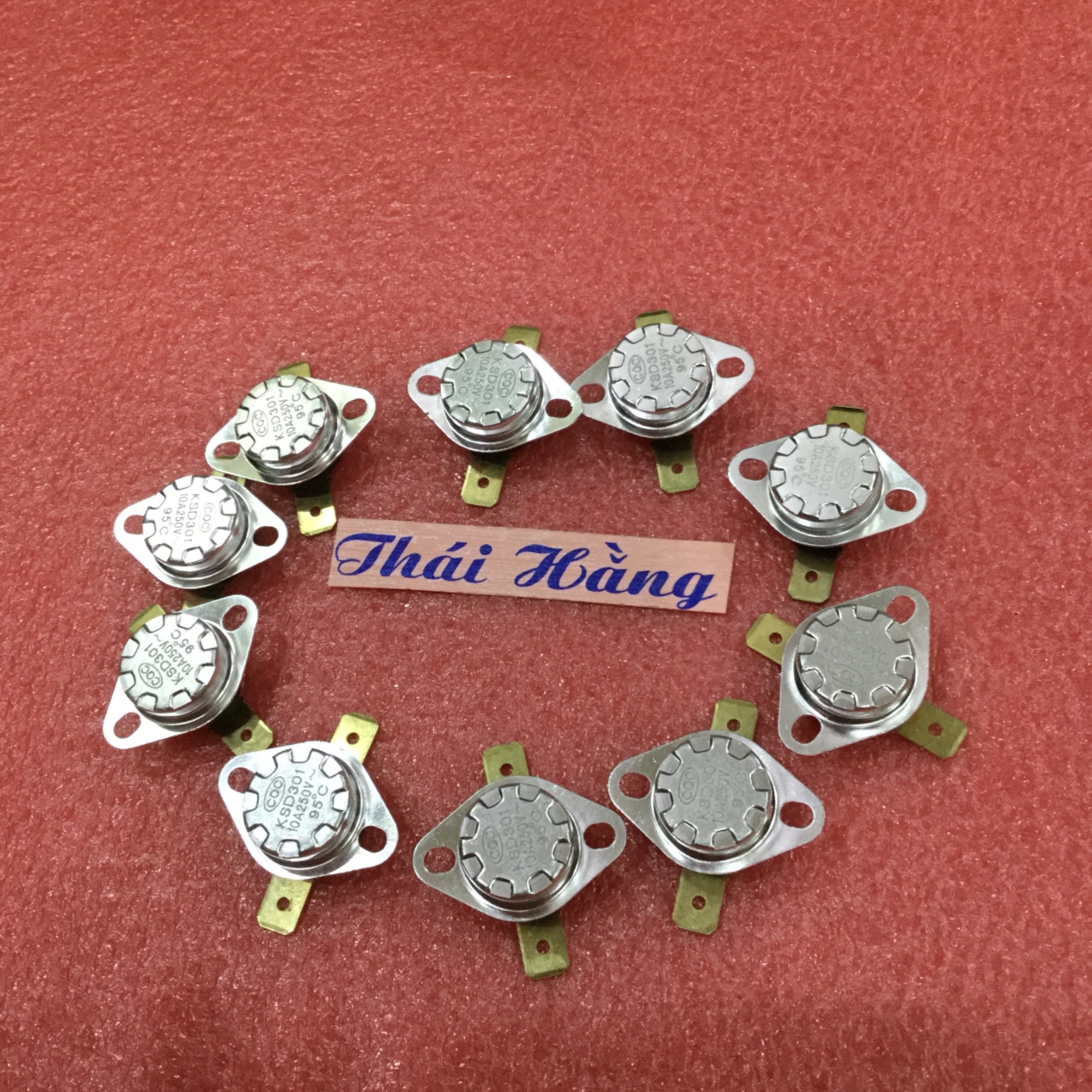 Rơ le nhiệt ksd301-150/160 độ c giá 10 chiếc