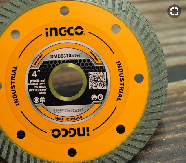 Đĩa cắt gạch siêu mỏng 105mm 4inch wet cutting ingco dmd031051ht
