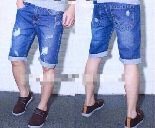 Quần Short Jean Nam Cotton Cao Cấp ht