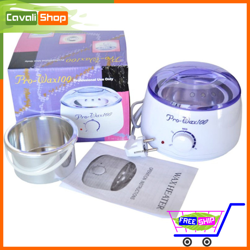 Nồi nấu sáp wax lông Pro wax - CAVALI - wax lông nhẹ nhàng, không đau rát - TẶNG KÈM SÁP