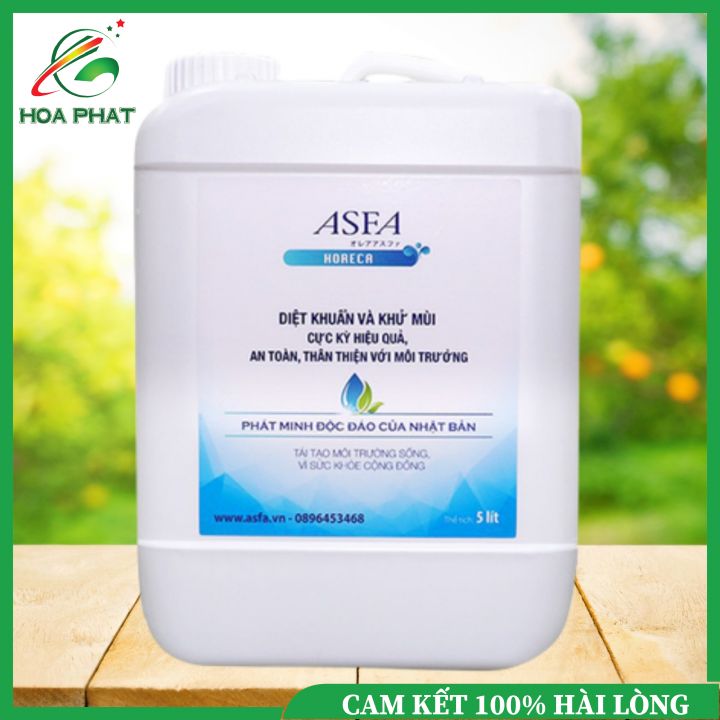 Nước diệt khuẩn, khử mùi, khử khuẩn asfa horeca 5l - giúp khử khuẩn, vệ sinh sạch sẽ